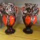 Pair of large Vallauris amphora-style vases, 31 cm high