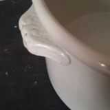 Planter white earthenware XIX