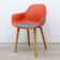 4-legged chair CRASSEVIG Pola Round Red / Grey