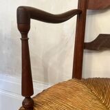 Provençal straw armchair from the 18th century