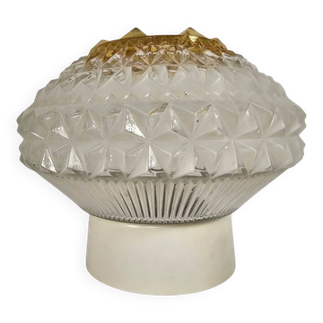 Herda Holland - ceiling lamp - geometric - pressed glass - 60's