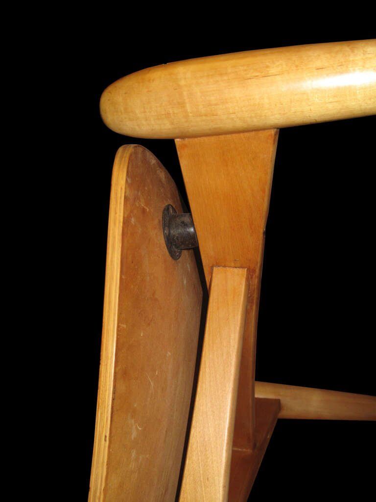 Tabouret de bouleau Ilmari Tapiovaara pour Asko 1951