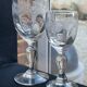 14 Meisenthal blown and engraved digestive glasses