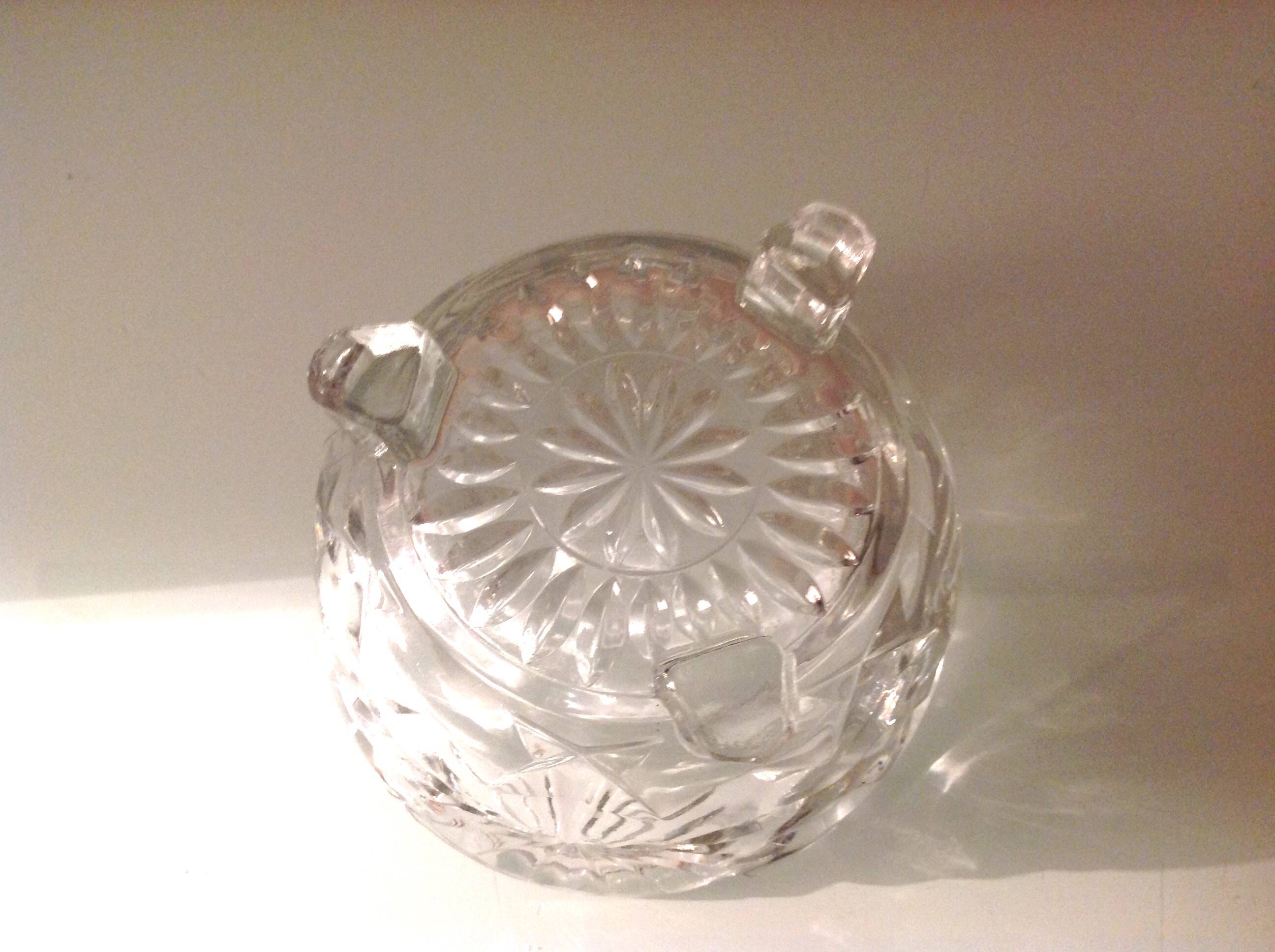 Cut glass pocket empty / vintage 60s-70s