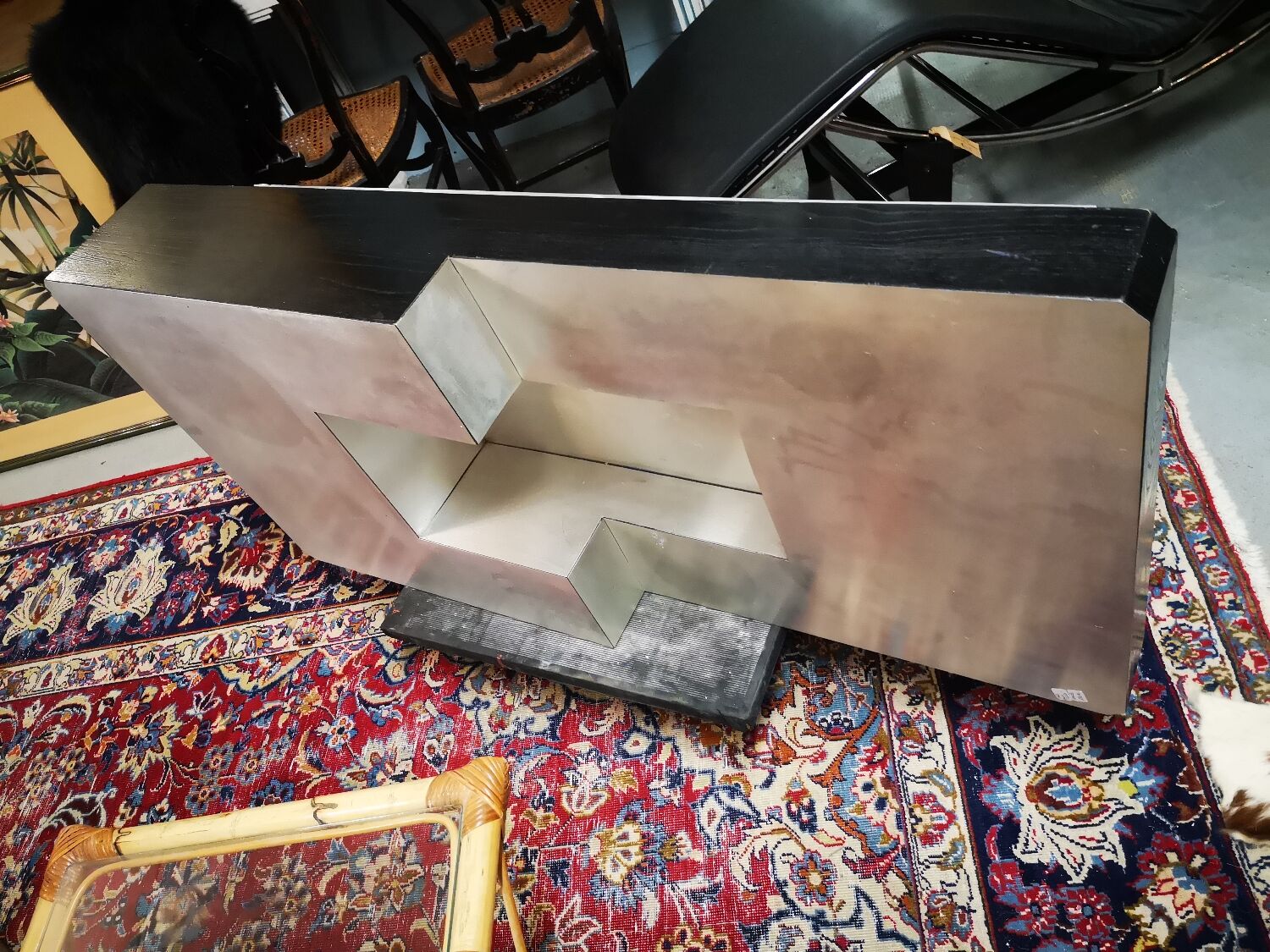 Stainless steel coffee table