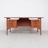 Omann Jun teak desk model 75, 1960s