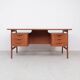 Omann Jun teak desk model 75, 1960s