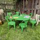 Garden set table and chairs Joseph Mathieu