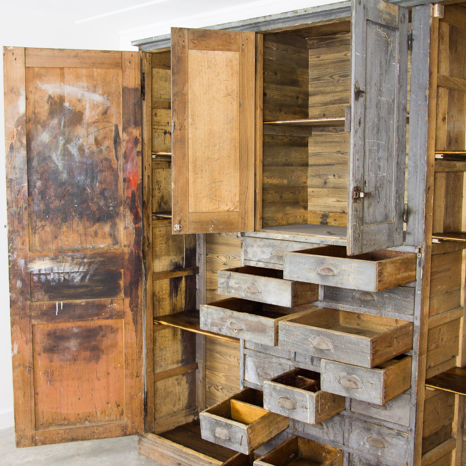 Large furniture makers hardware cabinet