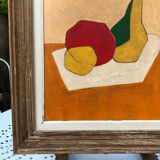 Abstract painting on panel