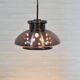 Vintage purple glass pendant lamp by Doria Leuchten 1970