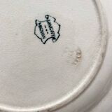 5 assiettes plates en terre de fer « Mignon » Longwy