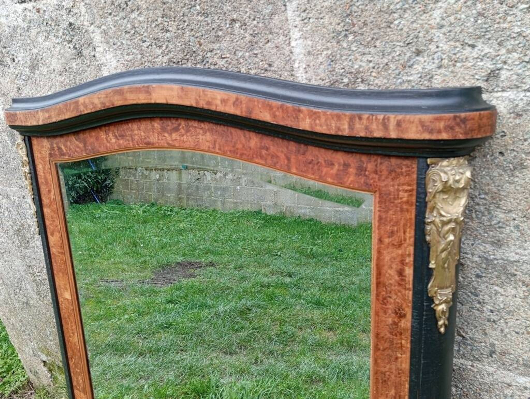 Large beveled mirror from the early 20th century