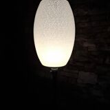 Chrome and brass floor lamp