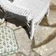 Vintage rattan kids garden armchair