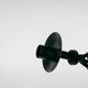 Wrought iron candle holder, Brutalist, 1970