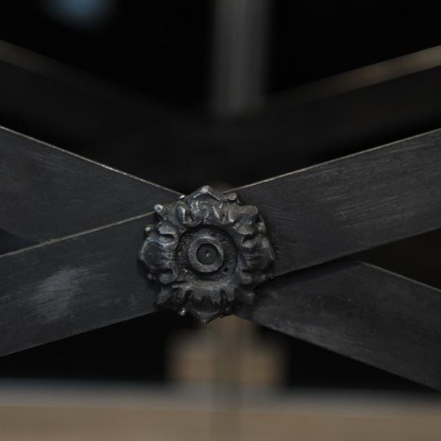 Industrial metal and wood console 1920