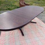 Table ovale scandinave vintage 1960