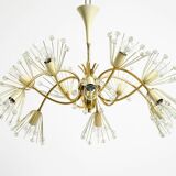 Beautiful brass chandelier by Emil Stejnar for Rupert Nikoll