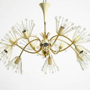 Beautiful brass chandelier by Emil Stejnar for Rupert Nikoll