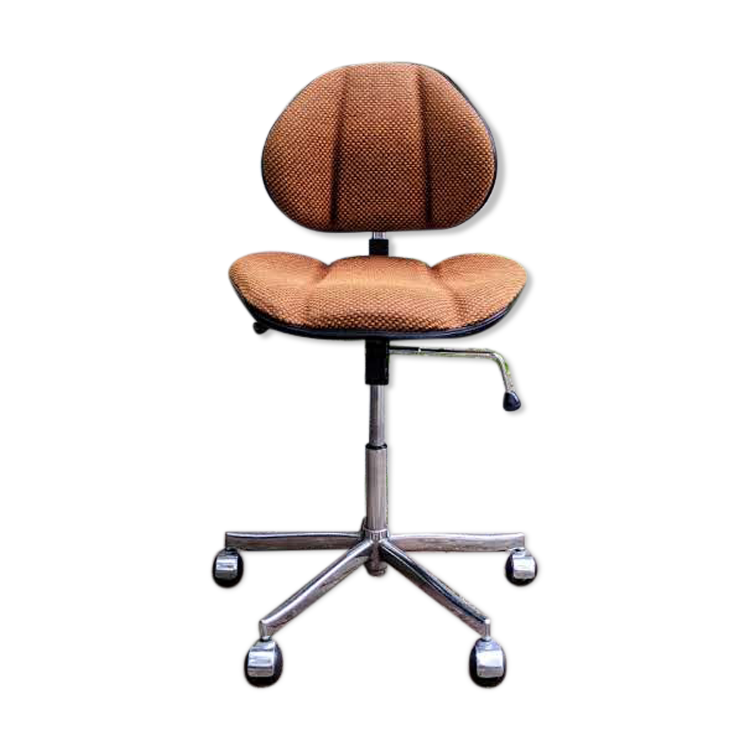 Swivel office chair on wheels 70s