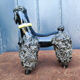 Groomed Poodle in Iridescent Ceramic, 1950