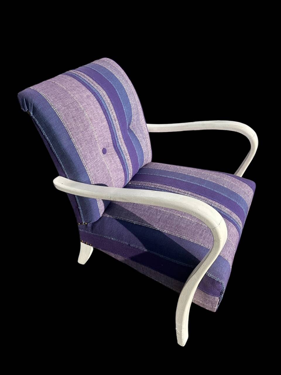 pair of art deco club armchairs