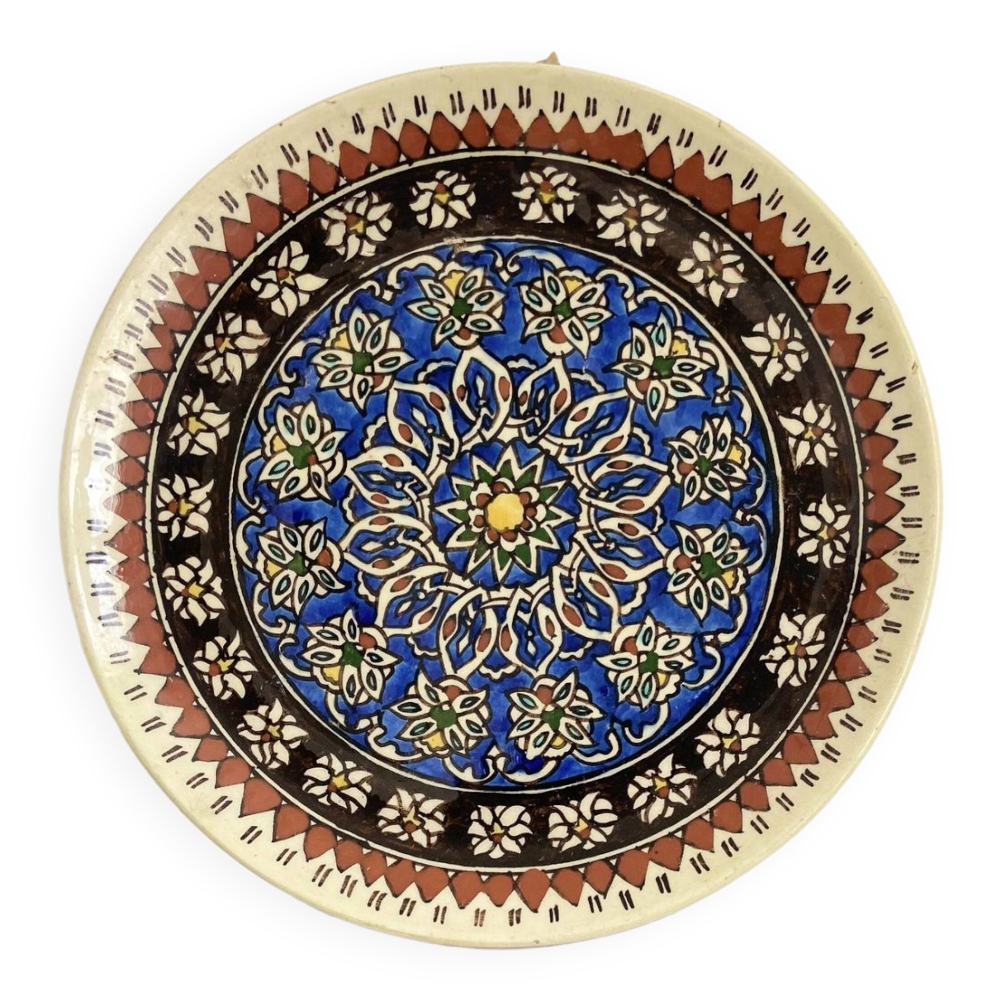 Decorative ceramic wall plate from iznik (Türkiye).