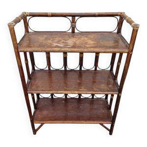 Etagère bibus en bois - osier