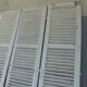 Set of 3 old shutters wooden shutters huteur 268 cm