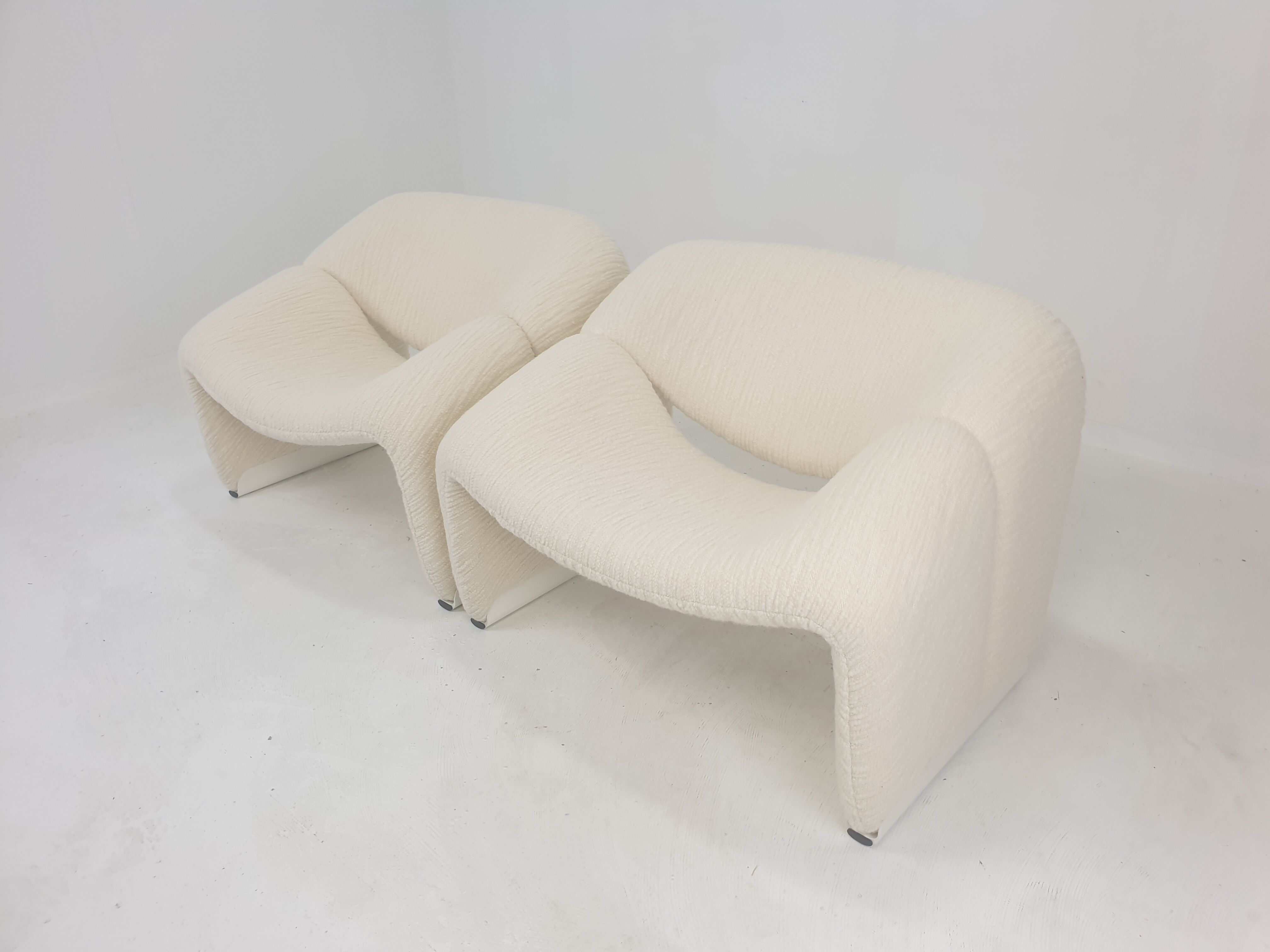 Set of 2 Model F598 Groovy Chairs by Pierre Paulin for Artifort, 1980