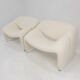 Set of 2 Model F598 Groovy Chairs by Pierre Paulin for Artifort, 1980