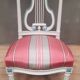 Chaise style Louis XVI laquée dossier lyre