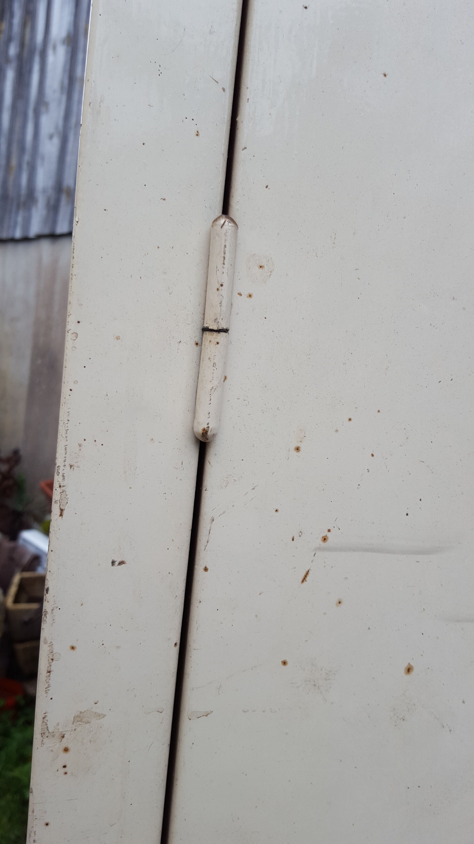 Tolix metal kitchen cabinet