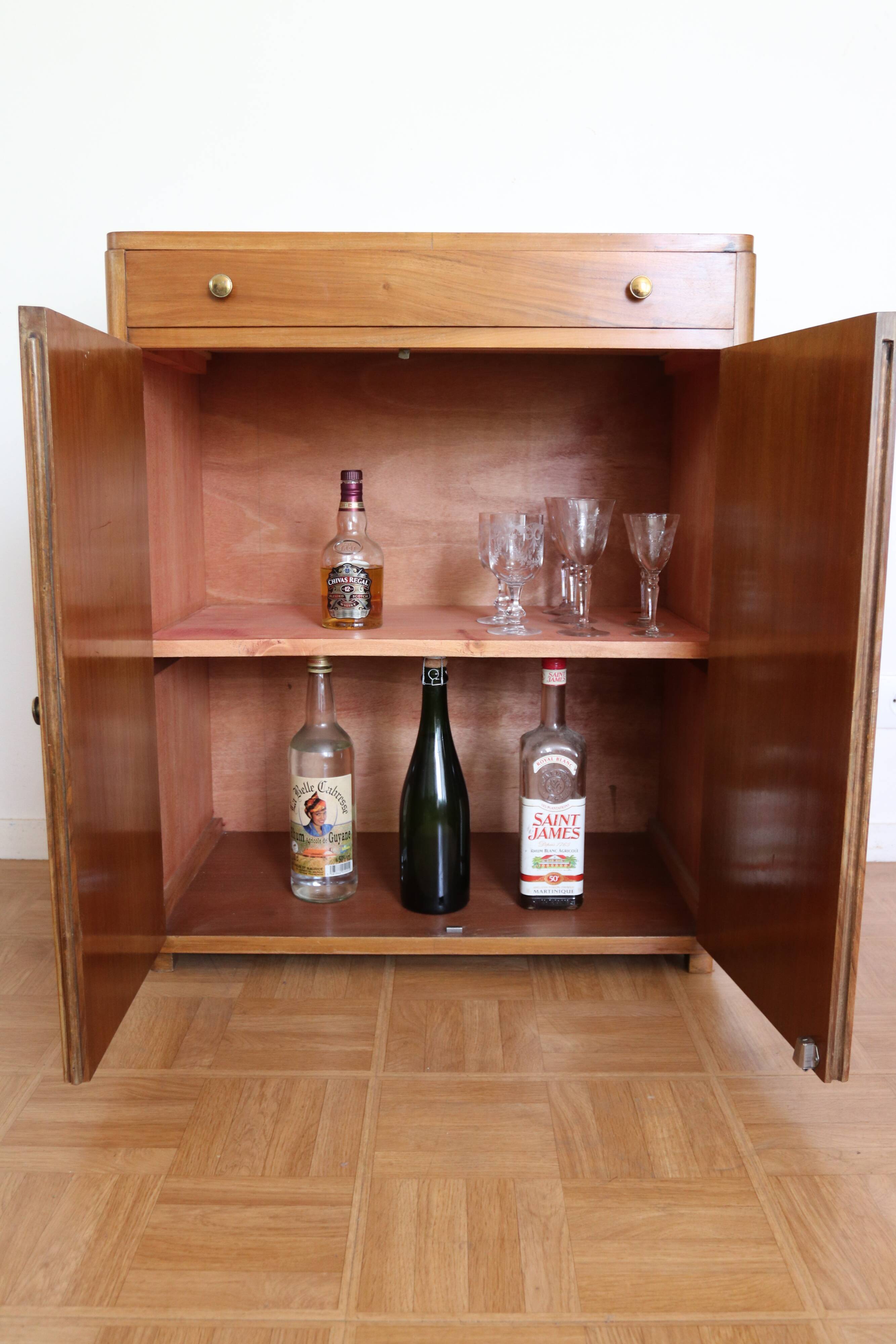 Walnut veneer buffet