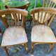 Lot de 8 chaises de bistrot vintage 1950