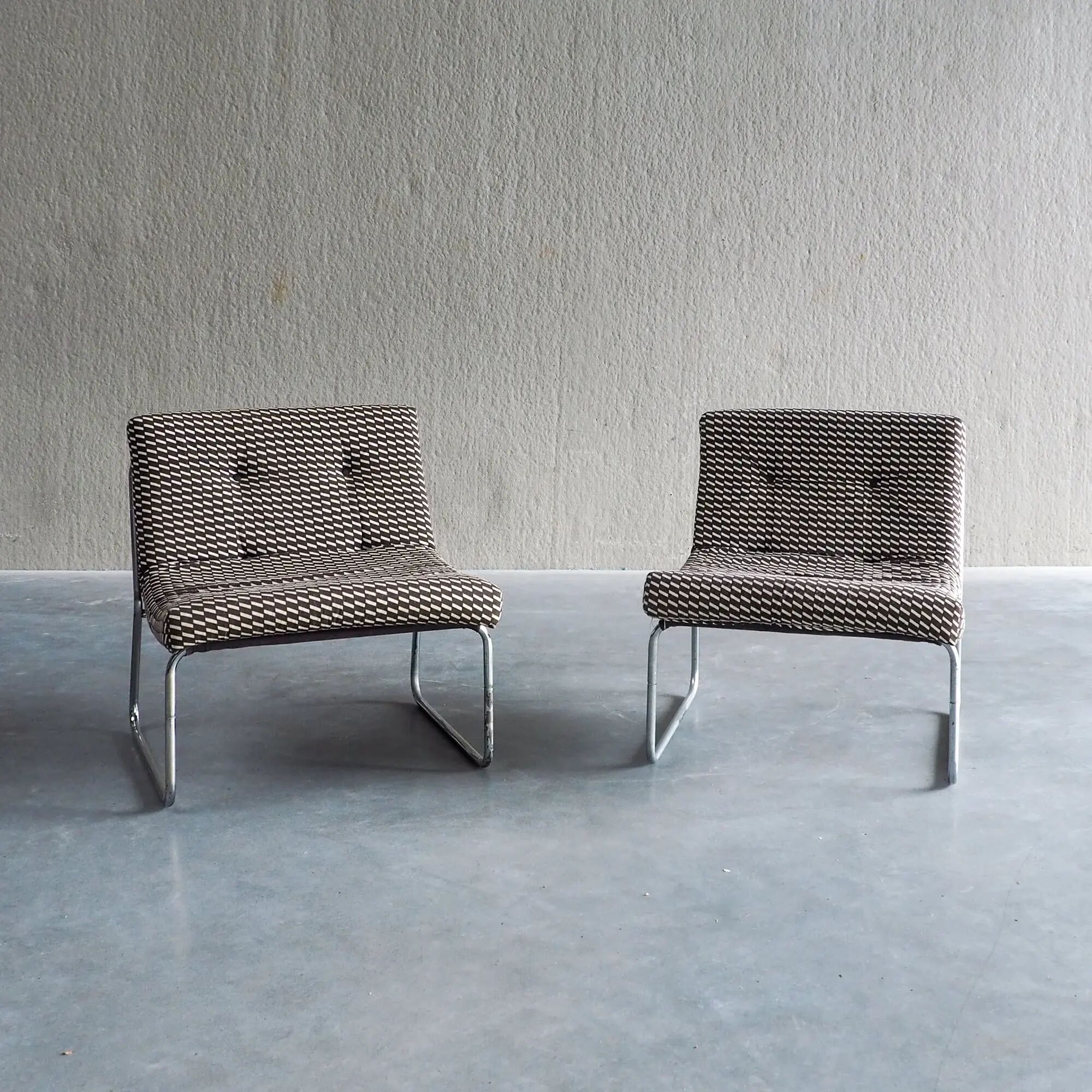 Mid-century modular lounge chairs