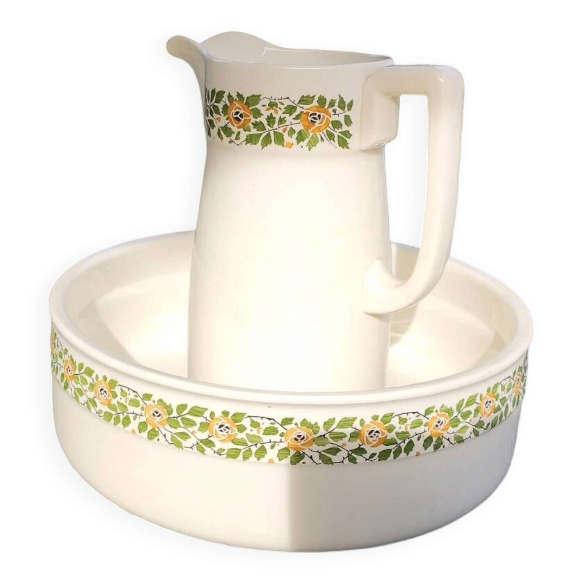 Vintage toilet set in Villeroy & Boch earthenware (1920-1931)