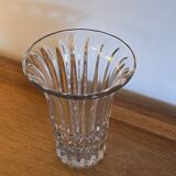 Vase en verre moulé 1950 Art Déco