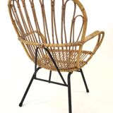 Rattan chair by Rohe Noordwolde, 1960