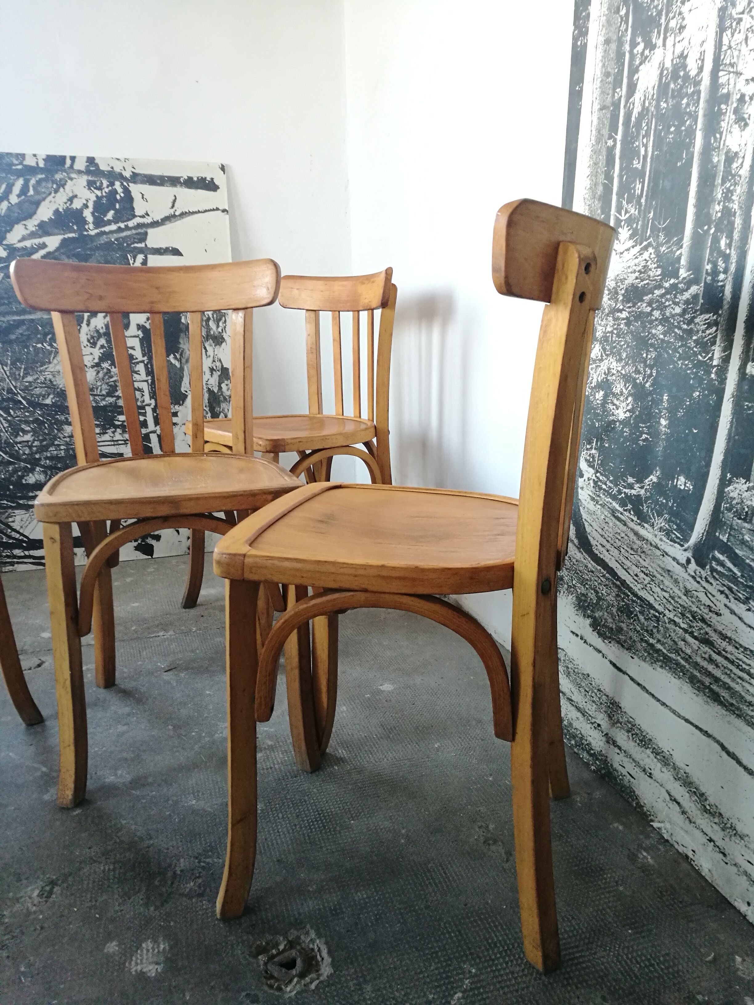 Set 4 bistro chairs