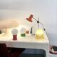 Lampe de bureau articulée orange années 70