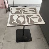 Small Sellette Vintage ceramic end table from the 50s and 60s