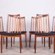 Leather and Teak Dining Chairs by Leslie Dandy for G-Plan, 1960s, Set of 6