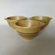 3 ear bowls in Sarreguemines sandstone
