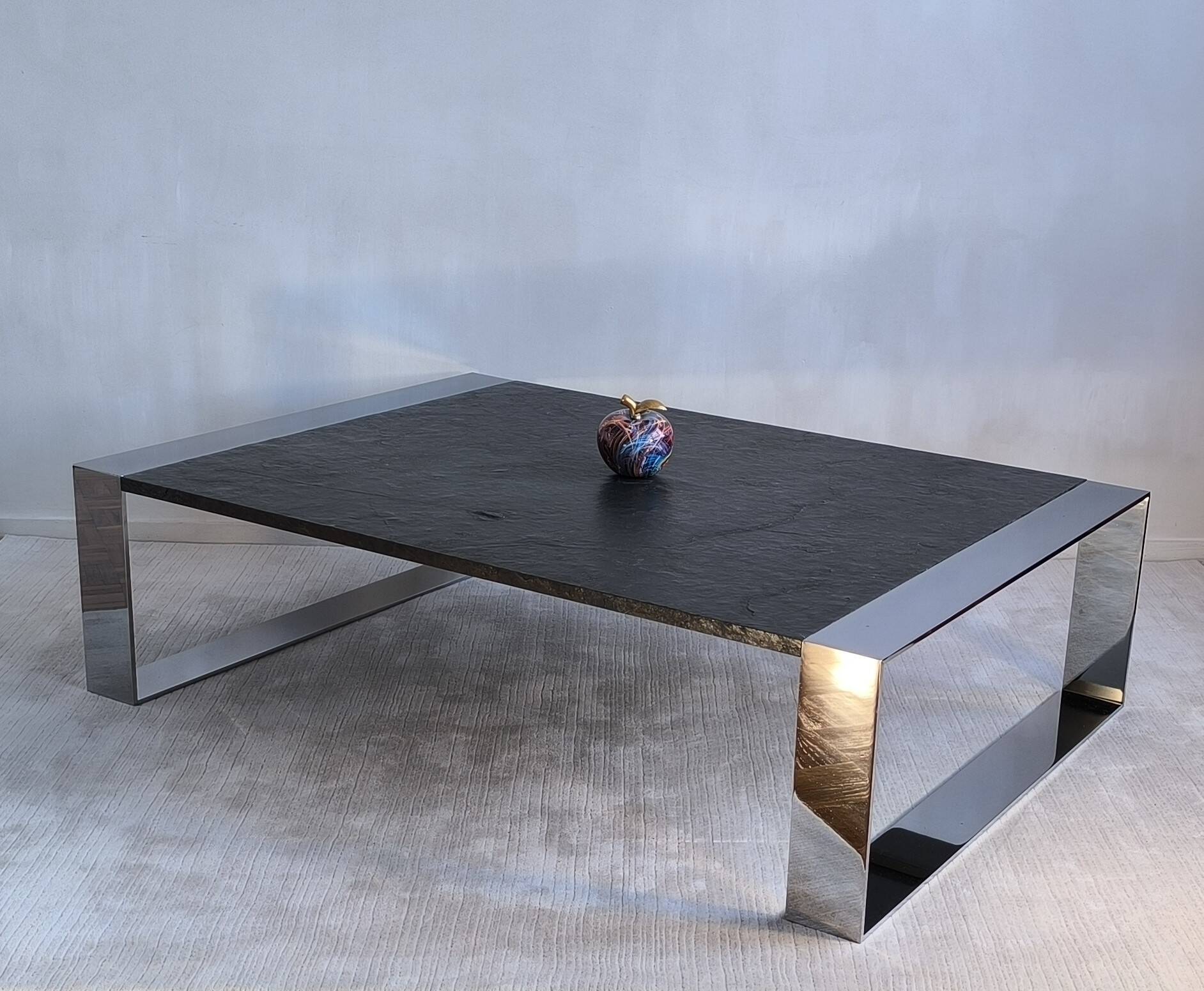 Exceptional large coffee table "RING" signed ORSENIGO by Mauro Lippar.