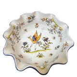 Moustiers earthenware salad bowl