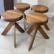 Set of four S28 stools by Pierre Chapo 1970