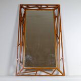 Rare large mirror "Konkret" Mid-Century Yngve Ekström by Eden Spegel in Sweden