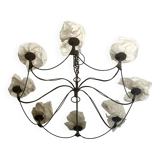 Large wrought iron chandelier